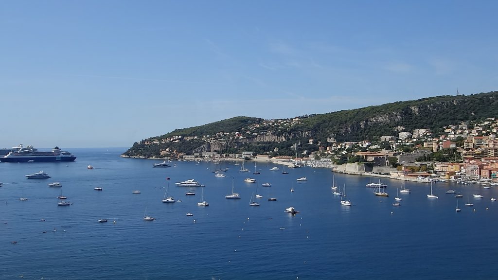 View from bus driving from Nice to Monaco