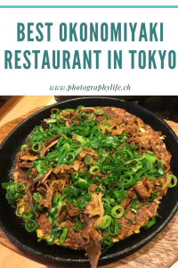Best okonomiyaki restaurant in Tokyo