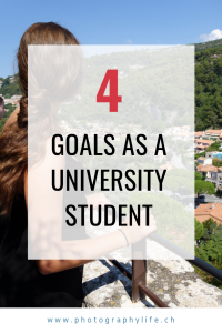 4 Goals as a university student