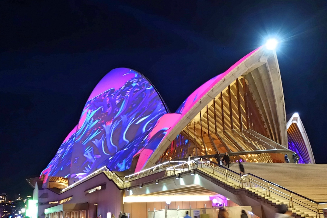 Sydney Opera House during the VIVID light festival