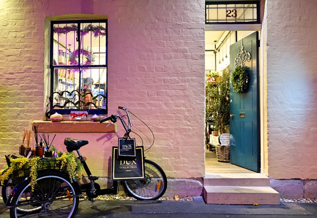 A store by The Rocks in Sydney.